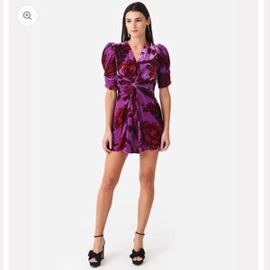 RHODE,  Leanna Dress‎ in Camellia Vine Crocus, Size Large